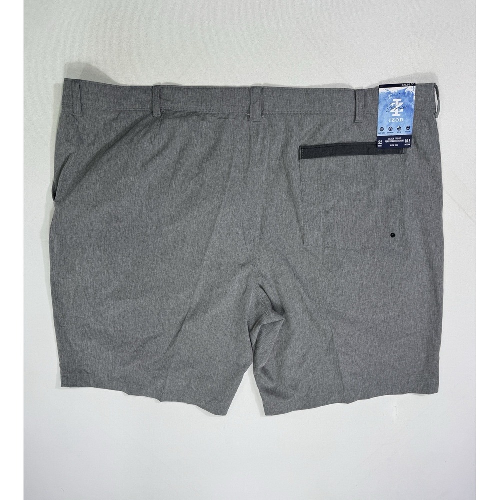 Izod Saltwater Stretch Shorts Men’s 52x10.5 NWT Grey Beach to Bar Performance